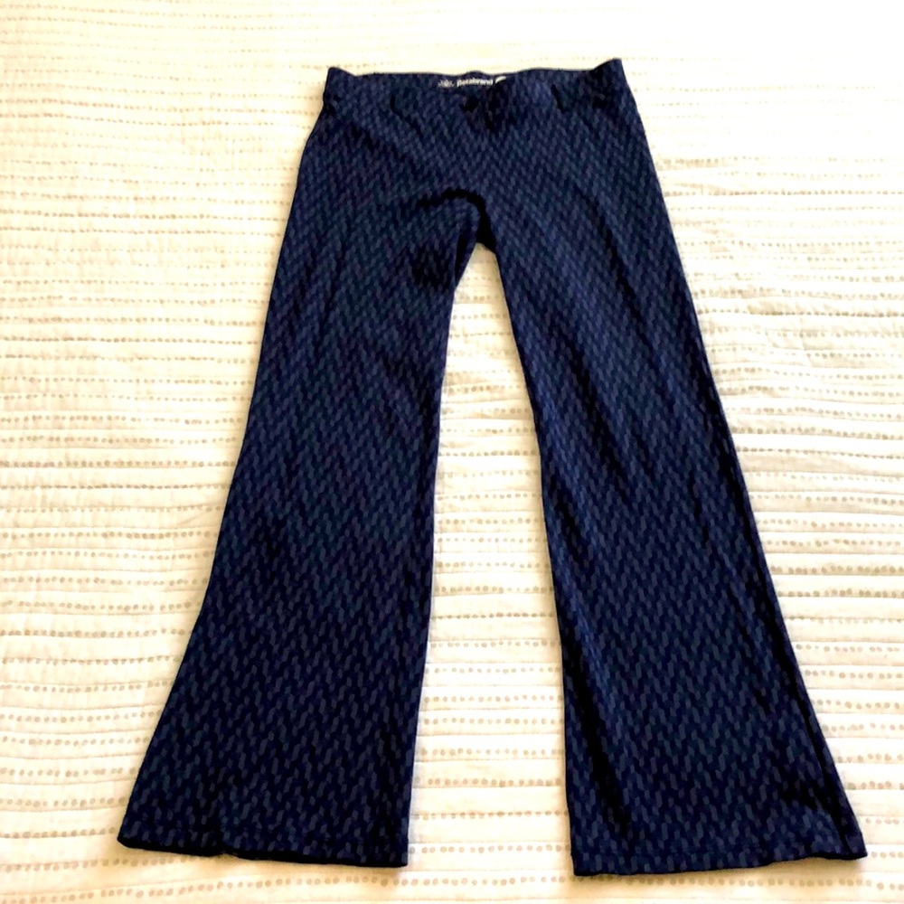 Betabrand Blue Chevron Dress Pant Yoga Pants